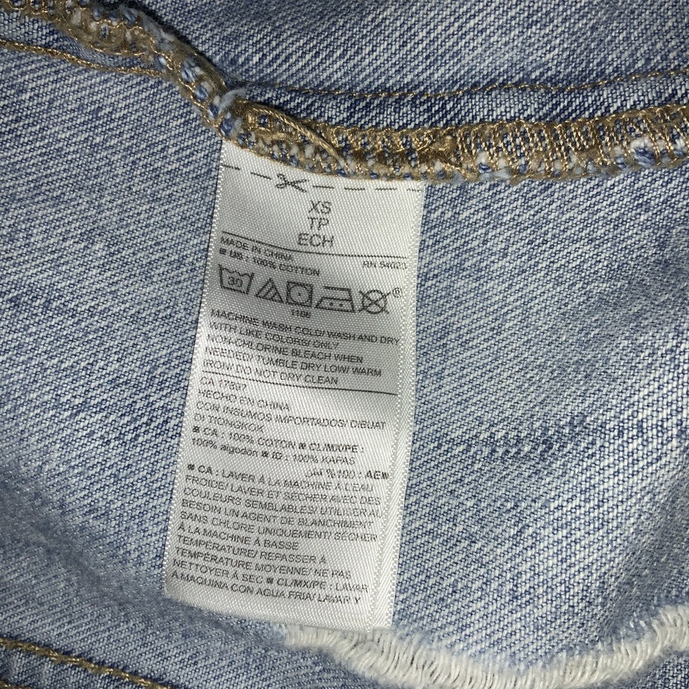 Old Navy Light Blue Denim Jacket Women's Size XS - Picture 9 of 9
